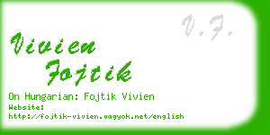 vivien fojtik business card